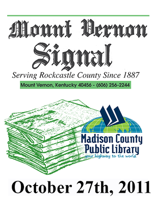cover image of Mount Vernon Signal 10/27/2011